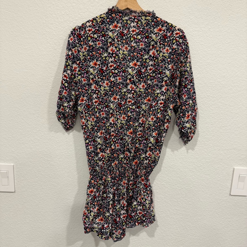 Poupette St. Barth Ilona Romper Navy Azalea XS - Picture 3 of 9